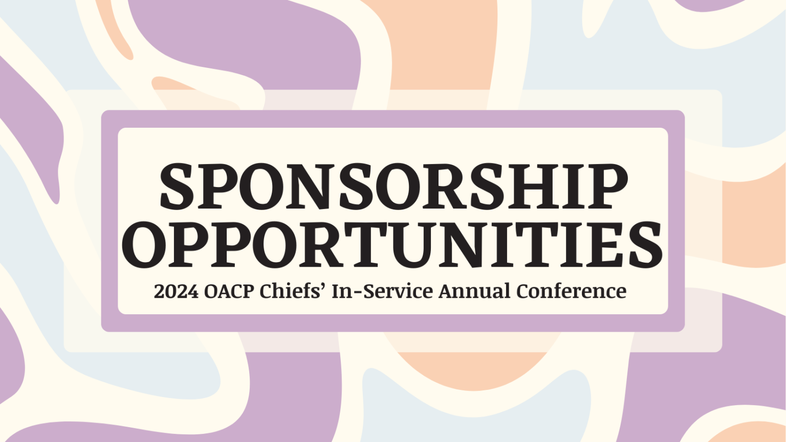 Conference Sponsorship Opportunities OACP Site
